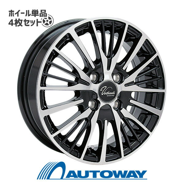 【P10倍！5/18 12:00-23:59】【4枚セット】 Verthandi YH-S25V 14x4.5 +45 100x4 BK/POLISH インチサイズ：14インチ リム幅：4.5 インセット：+45