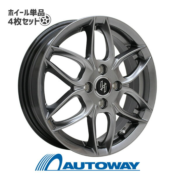 【4枚セット】 HERSE K-01 15x4.5 +43 100x4 TITANIUM GRAY インチサイズ：15インチ リム幅：4.5 インセット：+43