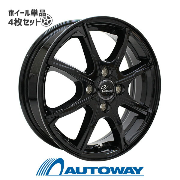 【P10倍！5/23 20:00-23:59】【4枚セット】 Verthandi PW-S8 14x4.5 45 100x4 BLACK インチサイズ：14インチ リム幅：4.5 インセット：+45