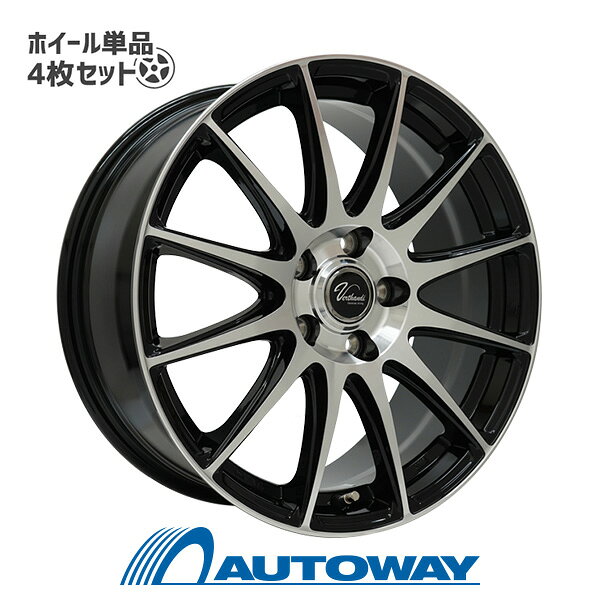 【P最大37倍！12/4 20:00〜】【4枚セット】 Verthandi VT-S12 16x6.5 +48 114.3x5 BK/P インチサイズ：16インチ　リム幅：6.5　インセット：+48