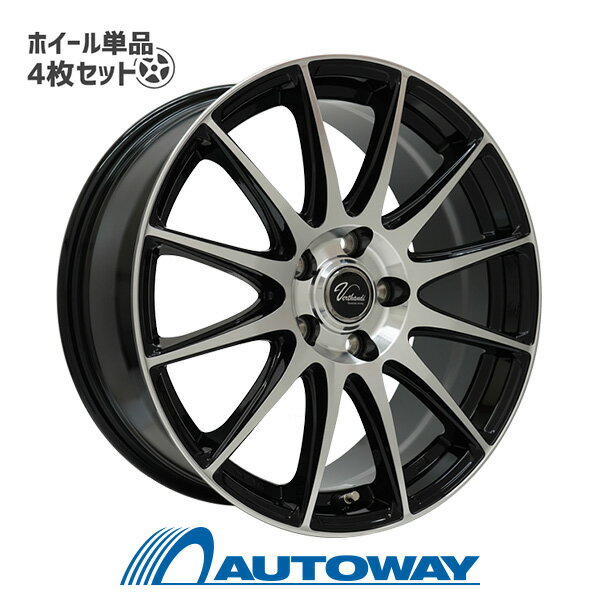 【P最大37倍！12/7 20:00〜】【4枚セット】 Verthandi VT-S12 16x6.5 +53 114.3x5 BK/P インチサイズ：16インチ　リム幅：6.5　インセット：+53