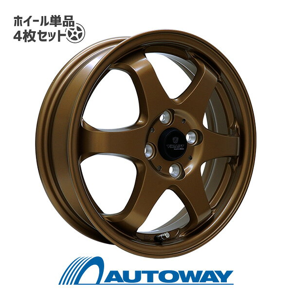 【4枚セット】 FINALIST FZ-S6 15x5.5 43 100x4 BR インチサイズ：15インチ　リム幅：5.5　インセット：+43