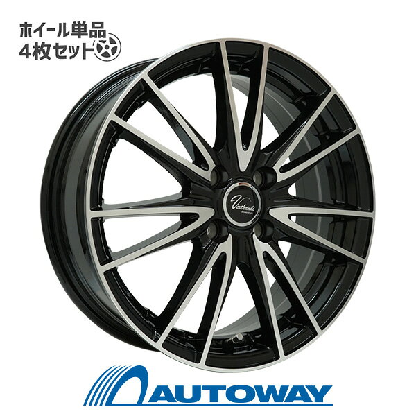 【4枚セット】 Verthandi VB-S14 15x5.5 +43 100x4 BK/P インチサイズ：15インチ　リム幅：5.5　インセット：+43