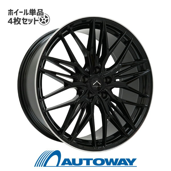 乐天商城 - 【4枚セット】 LUXALES LB-MS65 20x8.5 +45 114.3x5 BK/FP インチサイズ：20インチ　リム幅：8.5　インセット：+45