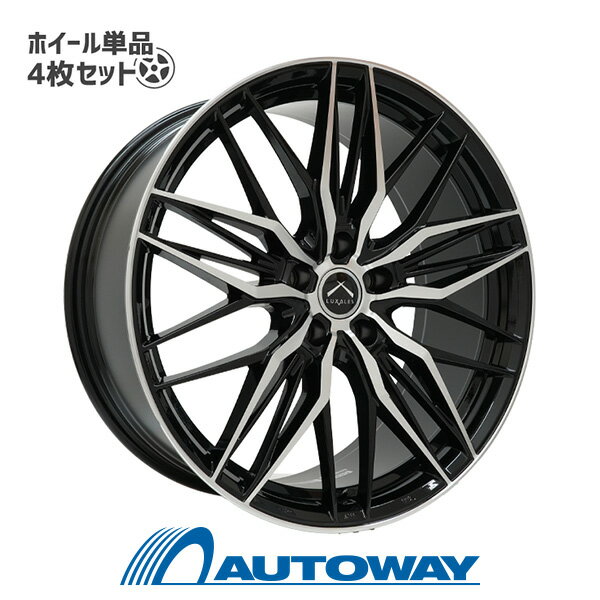 【P最大39倍！6/7 20:00〜】【4枚セット】 LUXALES LB-MS65 18x7.0 +48 114.3x5 BK/P インチサイズ：18インチ　リム幅：7.0　インセット：+48