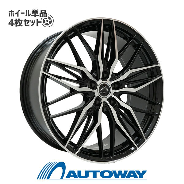【4枚セット】 LUXALES LB-MS65 20x8.5 +45 114.3x5 BK/P インチサイズ：20インチ　リム幅：8.5　インセット：+45