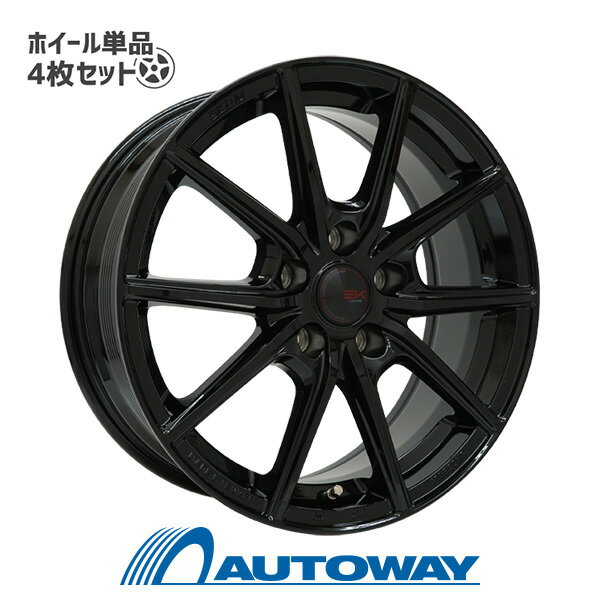 【P最大39倍！6/7 20:00〜】【4枚セット】 SEIN EK 15x6.0 45 100x5 BK インチサイズ：15インチ　リム幅：6.0　インセット：+45