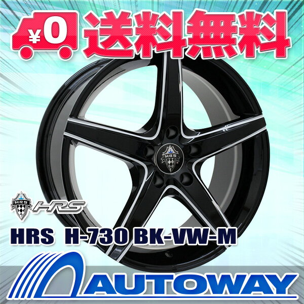 215/45R17 サマータイヤ タイヤホイールセット 【送料無料】 HRS H-730 17x7.0 45 100x5 BK-VW-M + DUNLOP DIREZZA DZ101 215/45R17 87W (215/45/17 215-45-17) 夏タイヤ 17インチ