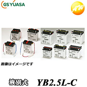 【返品交換不可】YB2.5L-C-GY GS YUASA バッテリー二輪車　オートバイ　12V解放式タイプ他商品との同梱不可商品 　コンビニ受取不可