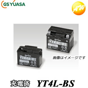 【返品交換不可】YT4L-BS-GY1-C GS YUASA バッテリー　二輪車　オートバイ　12V制御弁式タイプ　液入り充電済み　他商品との同梱不可商品 　コンビニ受取不可