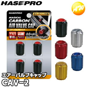 CAV-2 マジカルカーボン エアーバルブキャップ カラーカーボンシートヘッド 4個入り 株式会社ハセ・プロ HASEPRO ゆうパケット発送