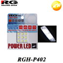 RGH-P402 RG　レーシングギア　Racing gear 超高輝度LEDプレートランプ中タイプ 　（27チップ）　30x30mm　POWER LED　マルチソケット同梱 T10/T10X31/T8X29/G14 7900K　130ルーメン 460ルクス　コンビニ受取対応