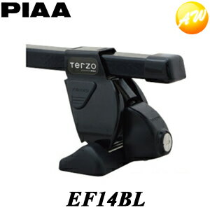 EF14BL PIAA　ピア　TERZO ベースキャリア　ルーフオンフット ブラック 雨どいのない車専用　コンビニ..