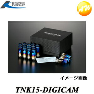 TNK15-DIGICAM チタンナット貫通M12-1.5 DIGICAM 20個(ローレット加工)6角 48.5mm ケースペック コンビニ受取不可