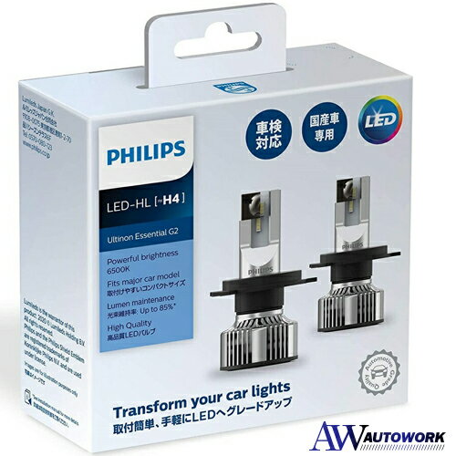 եåץ ưѥХ&饤 LED إåɥ饤 H4 6500K ƥΥ󥨥å󥷥 PHILIPS UltinonEssential 11342UE2X2  إåɥѥХ