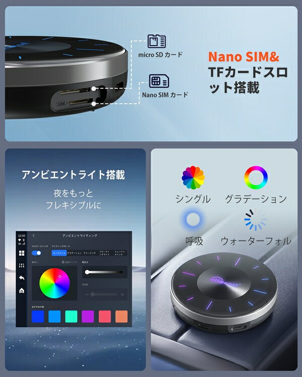 ���Υ٥��ƥ��� PCS46 ���åȥ��㥹��(Ottocast) PICASOU3 P3 SE ������ �������� �������������꡼ �ֺ��� �������� ư���İ��ǽ GPS��¢ HDMI����