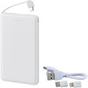 モバイルバッテリー5000mAh(iPhone・USB Type-C用アダプター付) 6189-23 ※のし・包装不可