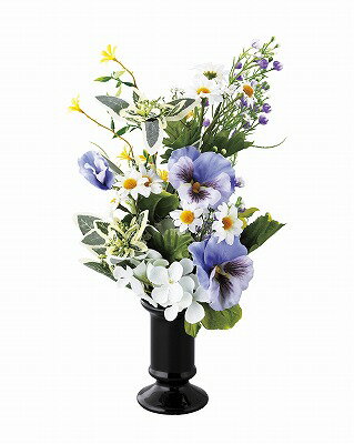 送料無料 送料込 SC触媒加工 アーティフィシャルフラワー供花 憩い ブルー 25-bukka-35b ●のし・包装不可