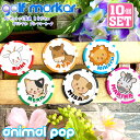 【10個セット】アニマルポップデザイン ゴルフマーカー UVプリント カジノチップマーカー カジノマーカー オリジナル ゴルフコンペ 景品 賞品 参加賞 記念品...