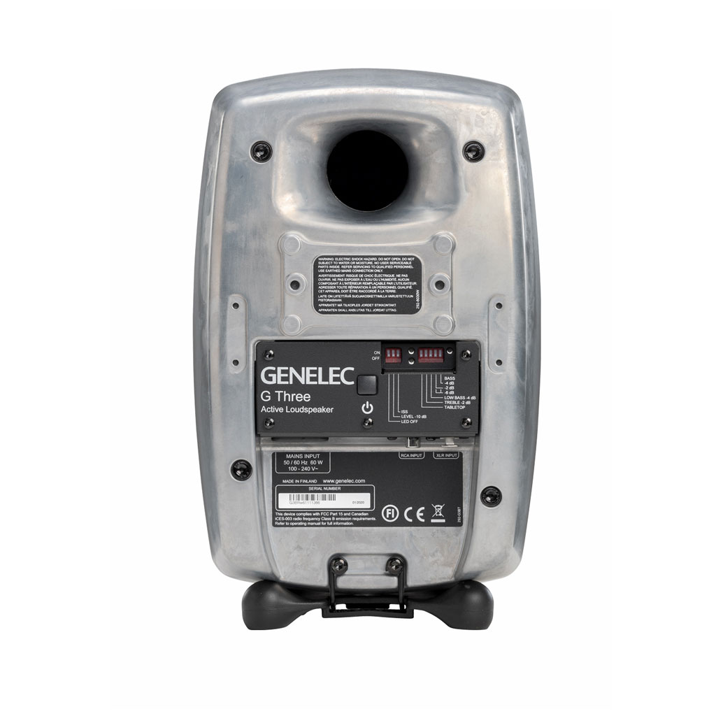 G Three [RAW:RAWフィニッシュ]　GENELEC[ジェネレック]　 アクティブスピーカー　1本 2