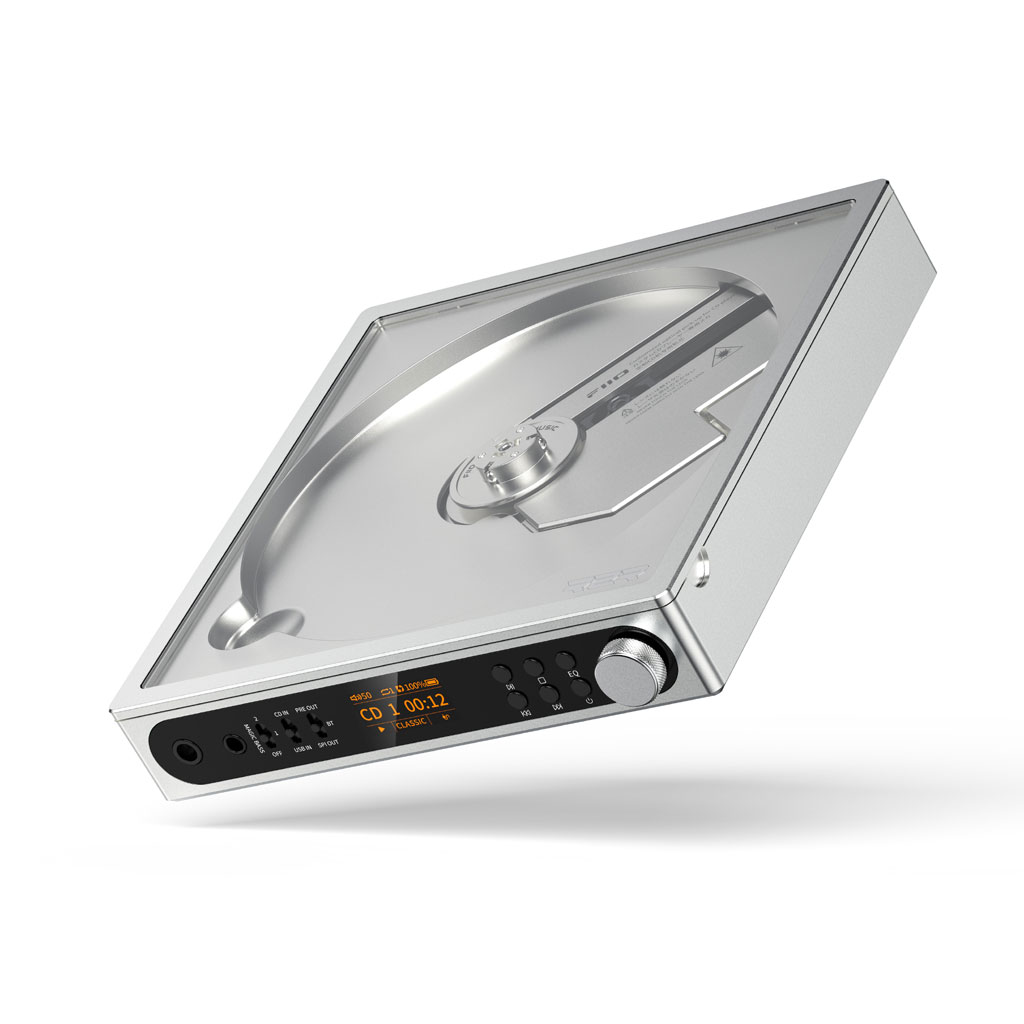 ■ 概要 独自開発のR2R DACサウンドを。CD、USB DAC、Bluetooth送信を全部叶える多機能CDプレーヤー ご好評をいただいたDM13の発売後、各所からのフィードバックを丹念に反映し、1年の時を経て進化したDM15 R2R。FIIOの研究開発の成果とCD技術における深い造詣を余すところなく体現しました。5つのコア設計により前作DM13から大幅に進化。独自開発のフルバランス24bit R2R DACが繊細かつ厚みのある、クラシカルなサウンドを実現しました。 CD再生に留まらず、最大384kHz/32bit対応のUSB DAC、aptX Adaptive対応のBluetooth送信、デジタル出力を1台で実現し、現代に即した機能とポータブルCDプレーヤーならではのサウンドを融合。わずか25.5mmのスリムな筐体に、バッテリー損耗を防ぐDESKTOP MODEや1150mW（32Ω/バランス）の高出力を搭載。強化ガラス製ウインドウとヴィンテージな機械式インターフェースを備えた、FIIOの新たな意欲作です。 ■ 主な特長 〇 5つのコア設計により、全てがアップグレード 〇 CD再生全盛期のサウンドを実現する、独自開発のフルバランス24bit R2R DAC回路 〇 あらゆるシーンに適応する優れた汎用性と互換性を提供 〇 卓越したデコード性能のHiFiグレードUSB DAC 〇 プレミアムQualcomm Bluetoothチップを搭載し強化されたユーザーエクスペリエンス 〇 ビジュアルと機能性を両立する、強化ガラス製ウインドウ 〇 CDリスニングの没入感を高める、ヴィンテージな物理的インターフェース 〇 わずか1インチのスリムな筐体に最新技術を凝縮 〇 高い信頼性を実現するカスタムCD機構 〇 ハイパワー＆バッテリー損耗を防止する特許技術「DESKTOP MODE」搭載 〇 再生の安定性を向上させるESP（電子ショック保護）スイッチ 〇 大容量、高電圧なリチウムバッテリーを搭載し、外出先でも自由自在 〇 HD TFTディスプレイを搭載し、高い視認性と直感的な操作を実現 〇 最大24のサウンドプリセットを作成可能な、BASSモード＋プリセットEQ 〇 大切な思い出を保存する、USB録音機能をサポート 〇 赤外線リモコン付属 ■ 主な仕様 〇 動作モード　CD再生、USB DAC、Bluetooth送信、光デジタル出力、同軸デジタル出力 〇 対応CD-Rフォーマット　FLAC、WAV、WMA、MP3（CDレイヤー付きSACD再生のみ対応） 〇 DAC　独自開発フルバランス24bit R2R DAC 〇 オペアンプ　SGM8262×2 〇 Bluetoothチップ　QCC3095 〇 USBチップ　SPV5048 〇 ディスプレイ　0.96インチ（80×160）LCDディスプレイ 〇 対応インピーダンス ・ シングルエンド：8〜350Ω ・ バランス：8〜350Ω 〇 ヘッドホン出力（シングル、CD再生、デスクトップモード時 ・ 出力：315mW（32Ω、THD+N＜1%） ・ S/N比：≧110dB（A特性） ・ ダイナミックレンジ：≧94dB（A特性） ・ 周波数特性：20Hz〜20kHz（＜1.5dB） ・ 出力インピーダンス：＜1Ω ・ チャンネルセパレーション：≧72dB ・ ピーク出力電圧：9.5Vp-p ・ THD+N：＜0.028%（1kHz/0dB @32Ω） ・ ボトムノイズ：＜9.7uV（A特性） 〇 ヘッドホン出力（バランス、CD再生、デスクトップモード時） ・ 出力：1150mW（32Ω、THD+N＜1%） ・ S/N比：≧112dB（A特性） ・ ダイナミックレンジ：≧94dB（A特性） ・ 周波数特性：20Hz〜20kHz（＜1.5dB） ・ 出力インピーダンス：＜1.5Ω ・ チャンネルセパレーション：≧100dB ・ ピーク出力電圧：18.8Vp-p ・ THD+N：＜0.030%（1kHz/0dB @32Ω） ・ ボトムノイズ：＜14uV（A特性） 〇 USB Type-Cポート ・ USB IN/REC（データ転送） ・ POWER IN（充電、給電） 〇 出力端子 ・ ヘッドホン出力：3.5mm（シングル）、4.4mm（バランス） ・ ライン出力：3.5mm（シングル）、4.4mm（バランス） ・ デジタル出力：3.5mm（同軸/光デジタル兼用） 〇 Bluetooth送信コーデック　SBC、aptX、aptX HD、aptX LL、aptX Adaptive 〇 対応サンプリングレート　 ・USB DAC：最大384kHz/32bit、DSD256（Native） ・同軸デジタル出力：最大192kHz/24bit ・光デジタル出力：最大96kHz/24bit 〇 USBデコードモード　UAC2.0、UAC1.0 〇 BASS　OFF、1、2 〇 EQ　プリセットEQ×8 〇 オートパワーオフ　対応 〇 バッテリー　リチウムイオン電池（4700mAh/3.85V） 〇 連続再生時間　約7時間（3.5mmシングルヘッドホン出力時） 〇 充電時間　約2時間（PD3.0急速充電時） 〇 電源入力　5V?2A（PD2.0/PD3.0急速充電対応） 〇 寸法、重量　約144×137×25.5mm（フットパッド、ノブ除く）、約471.5g 〇 付属品　赤外線リモコン／USB Type-C to Type-Aケーブル／3.5mm to RCA同軸デジタル変換ケーブル／保護フィルム×2（1枚は貼付済み） 画像はイメージです。仕上げや製品仕様は予告なく変更することがございます。独自開発のR2R DACサウンドを。CD、USB DAC、Bluetooth送信を全部叶える多機能CDプレーヤー