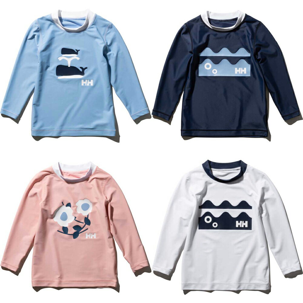 子供用 ラッシュガード 長袖 HELLY HANSEN（ヘリーハンセン） キッズ ロングスリーブ クルーラッシュガードのサムネイル