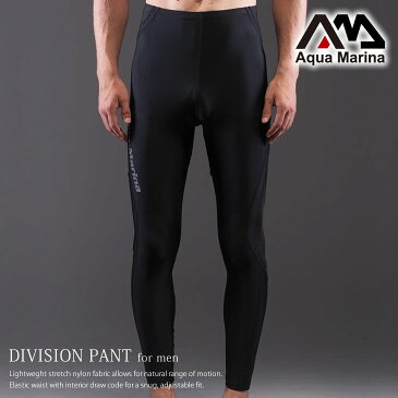 【エントリーでポイント10倍!8/4(日)20時開始】 ラッシュガード メンズ トレンカ ブラック アウトドア AQUA MARINA (アクアマリーナ) DIVISION ラッシュパンツ 【ss0604】
