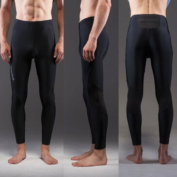 【エントリーでポイント10倍!8/4(日)20時開始】 ラッシュガード メンズ トレンカ ブラック アウトドア AQUA MARINA (アクアマリーナ) DIVISION ラッシュパンツ 【ss0604】