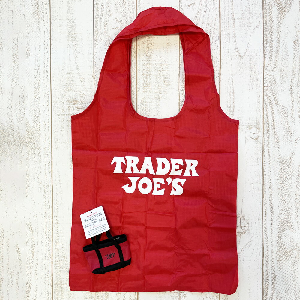 【20日はポイント5倍】エコバッグ 折りたたみ Trader Joe'sトレーダージョーズ マイクロトート エコバッグのサムネイル