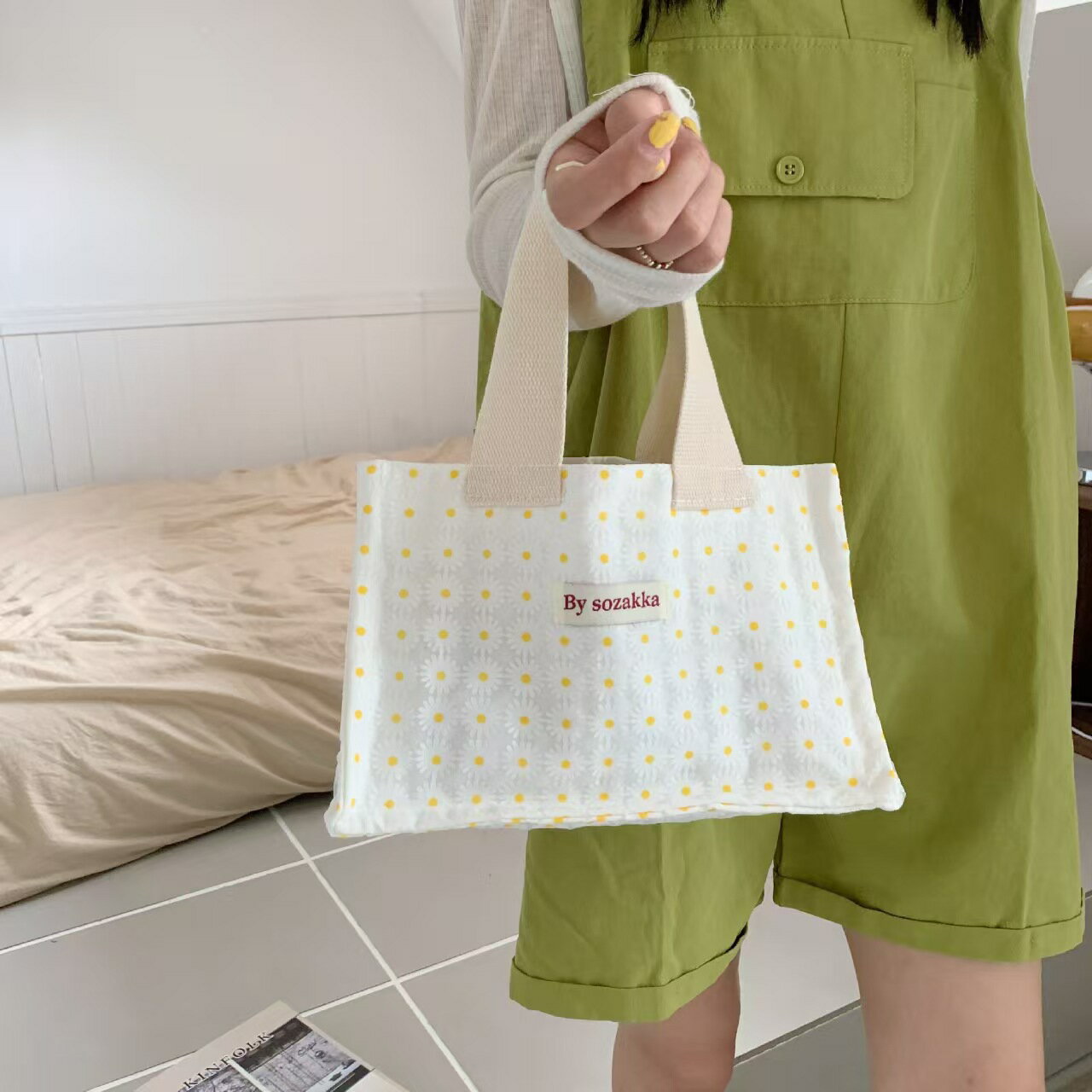 Rakuten - ミニハンドトートバッグ 韓国風 小さめ ランチバッグ 通勤 通学