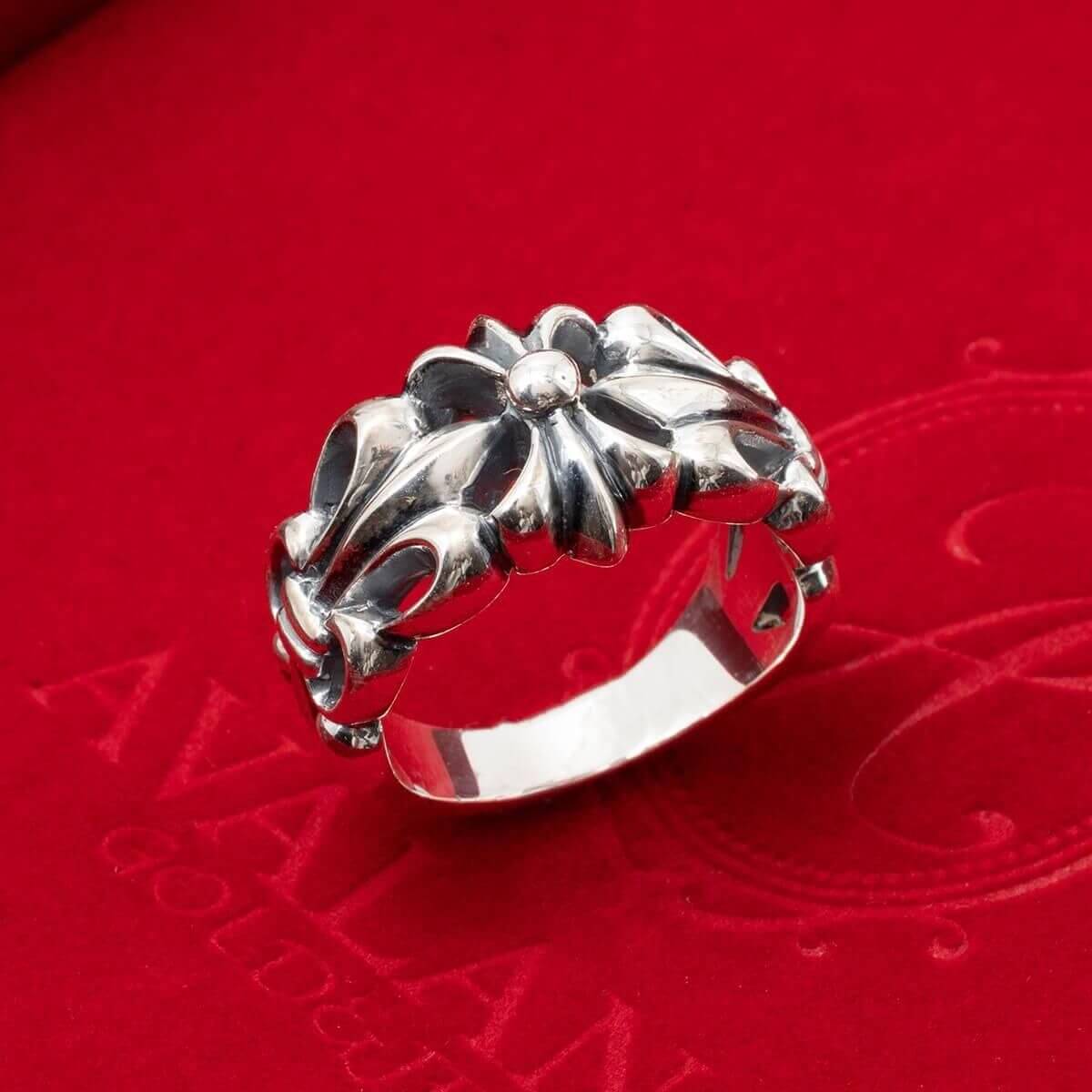 クリスマス限定ギフトセット シルバー リング 17号-25号 いぶし加工 JK-3534