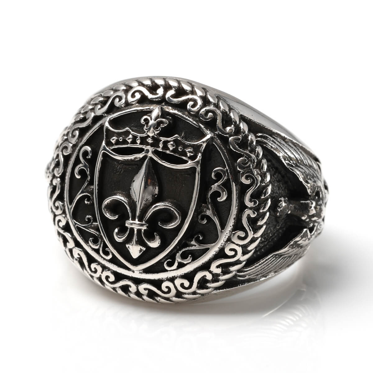 シルバー リング 17号-21号 いぶし加工 RAC-022ESL