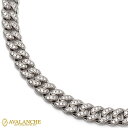 シルバー マイアミネックレス 幅7mm 45cm-55cm AHN-0101-7MM