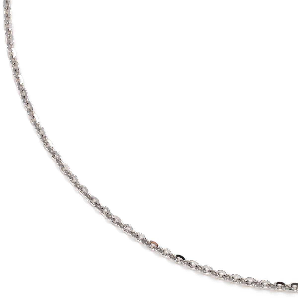 シルバー クロスケーブルネックレス 幅1.5mm 41cm-46cm ACH277