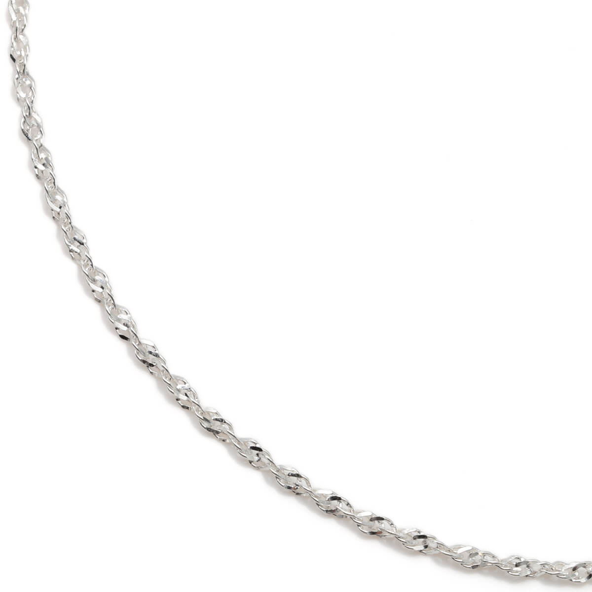 シルバー スクリューネックレス 幅1.8mm 41cm ACH516