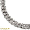 シルバー マイアミネックレス 幅10mm 45cm-60cm AHNL-A026 SJ25