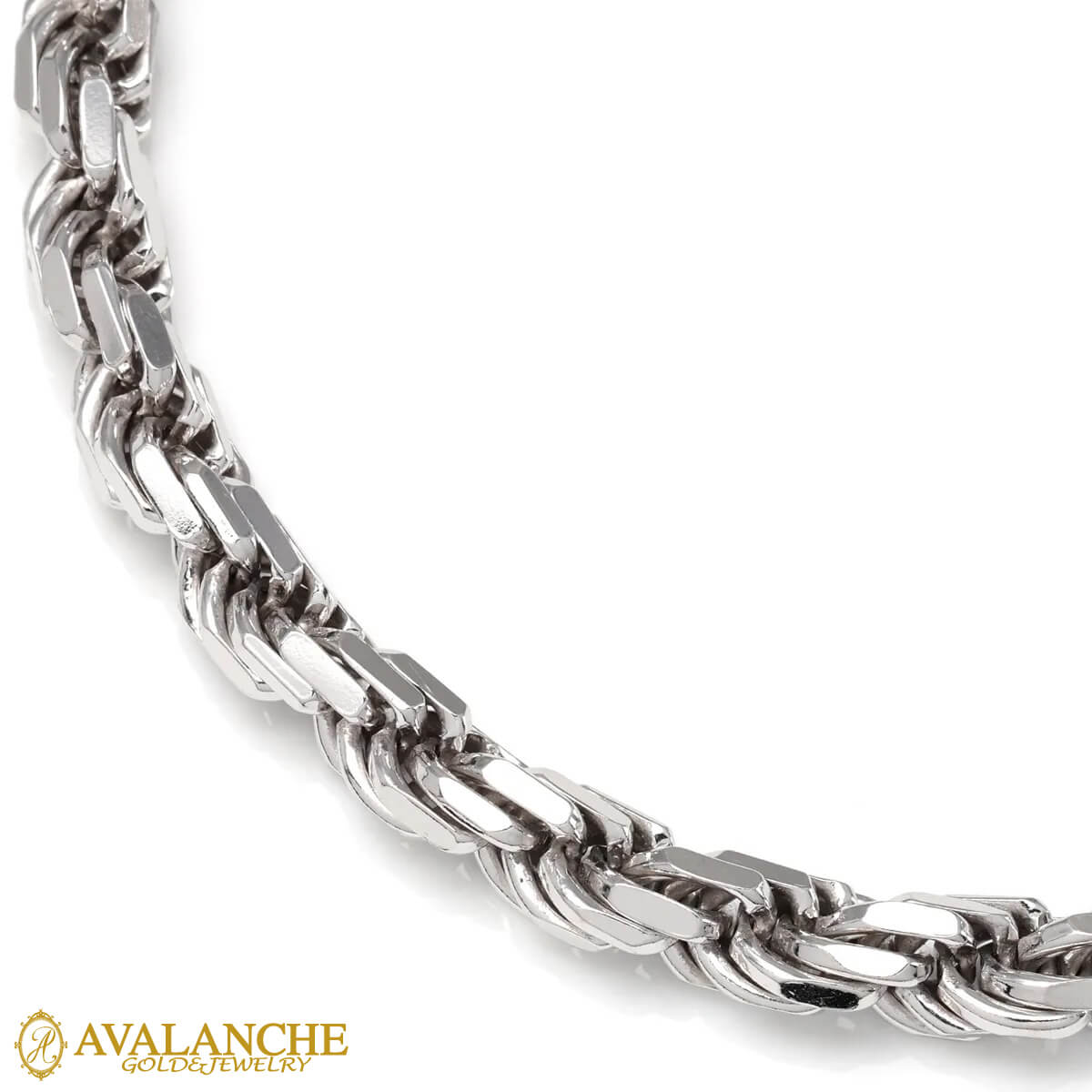 シルバー ロープネックレス 幅7mm 50cm-55cm 150HCMD-HM