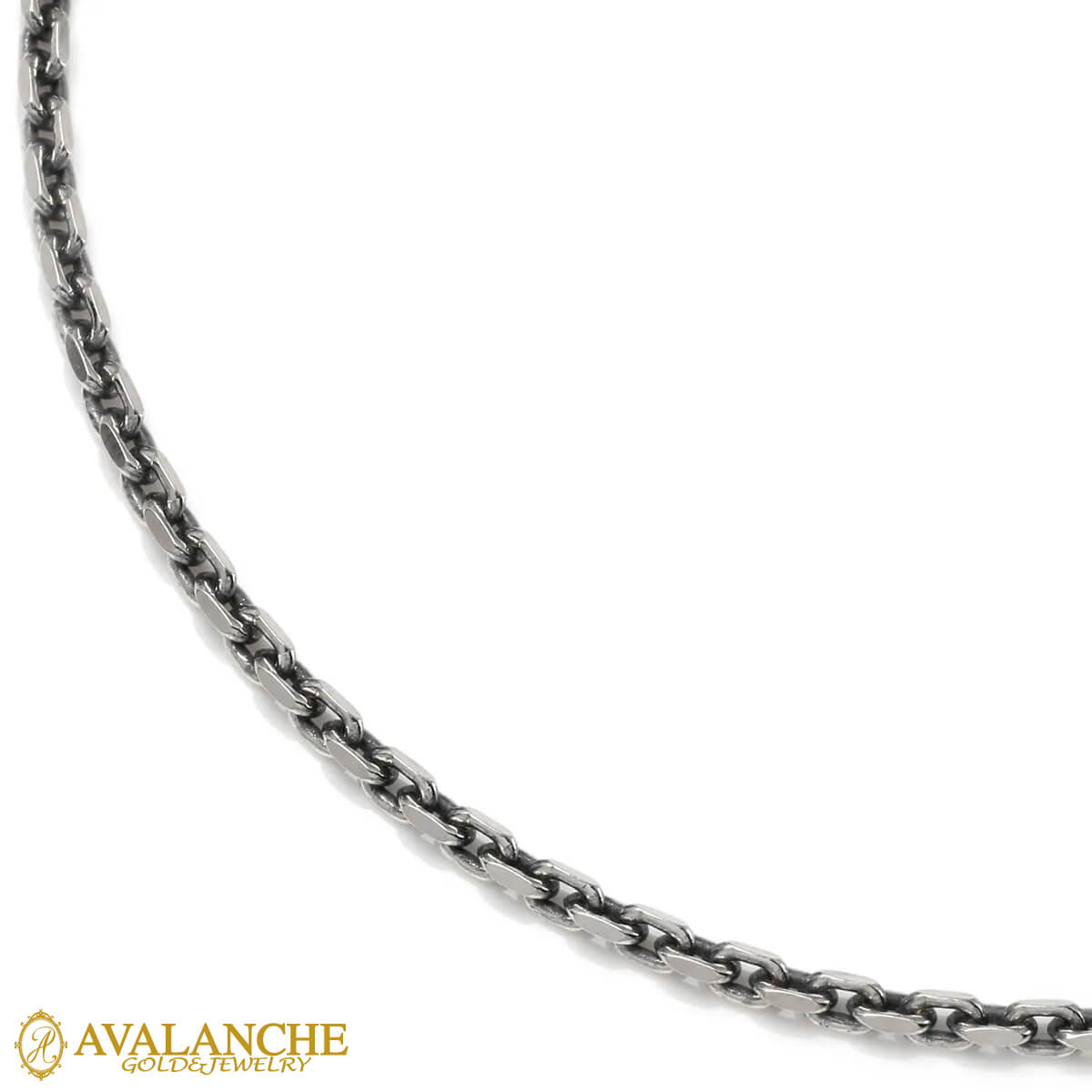 シルバー アズキネックレス 45cm-55cm いぶし加工 080KF1D4HCM-LOX