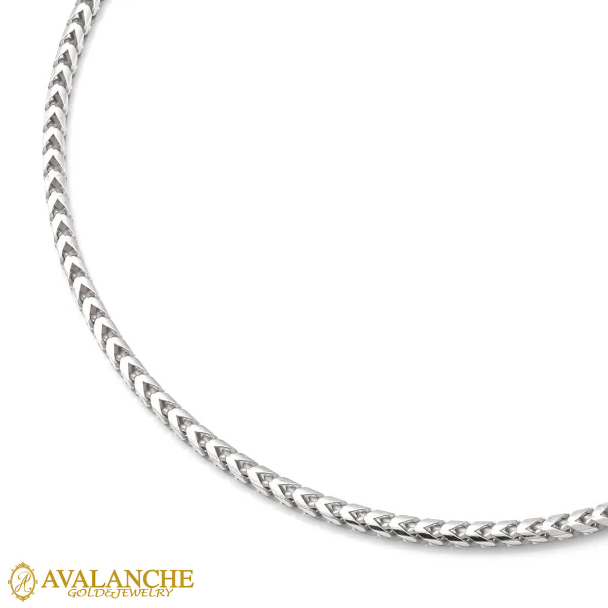 シルバー フランクリンネックレス 幅2.5mm 46cm-66cm ACH320