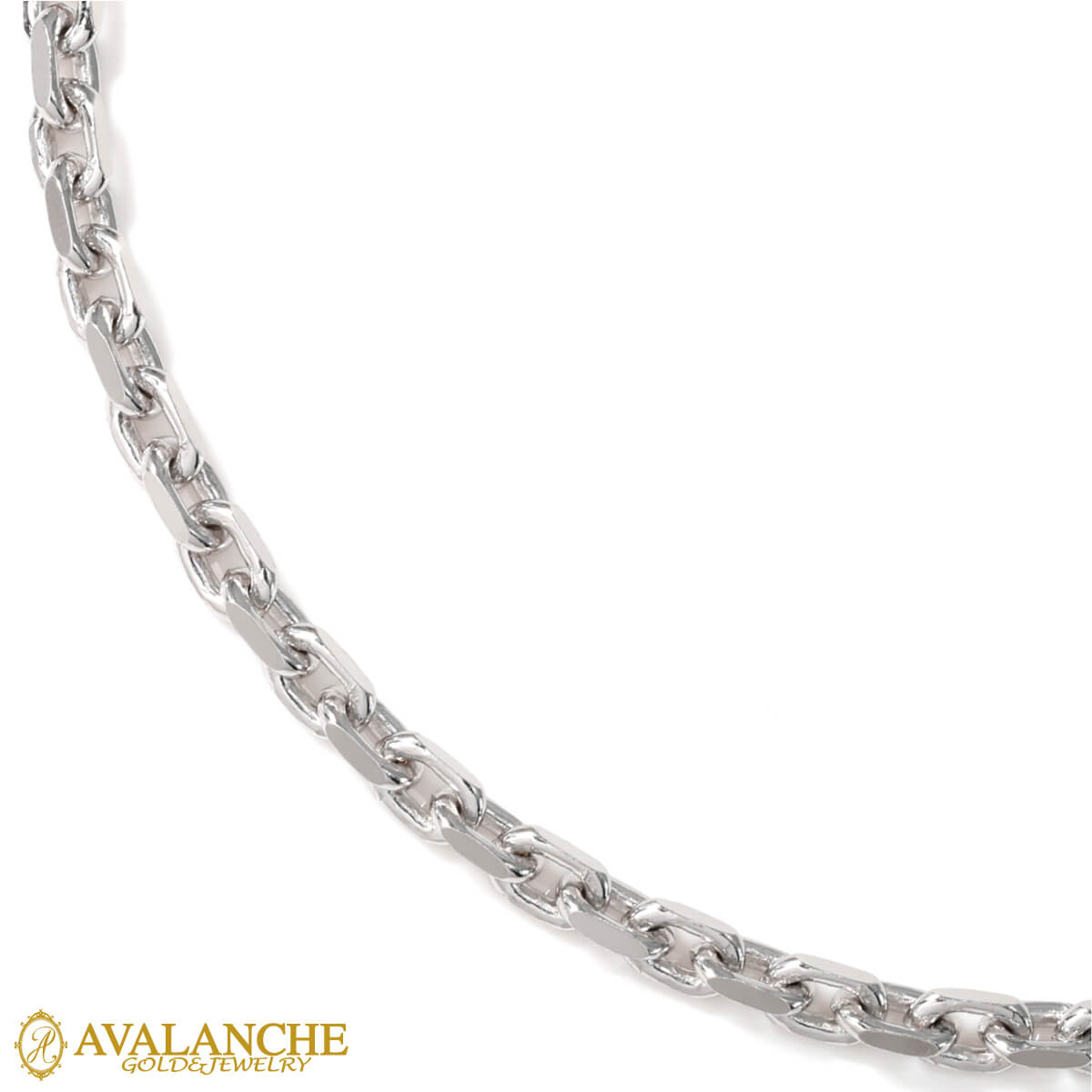 シルバー アズキネックレス 幅3.3mm 50cm-55cm 120KF1D4