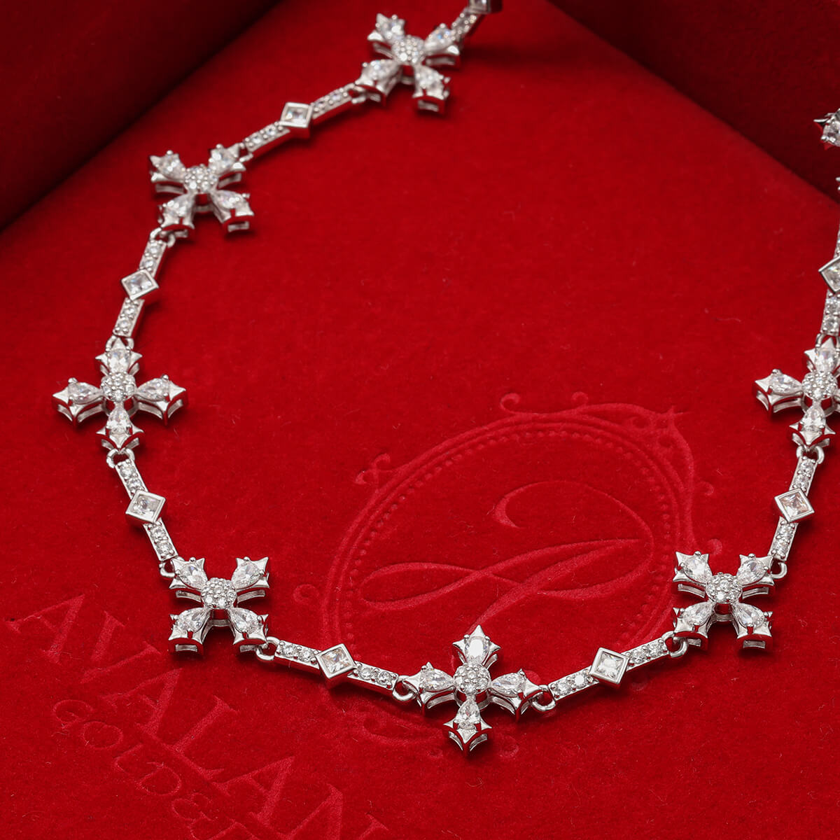 クリスマス限定ギフトセット シルバー ネックレス 幅12.3mm 45cm-50cm CROSSLINK-NE