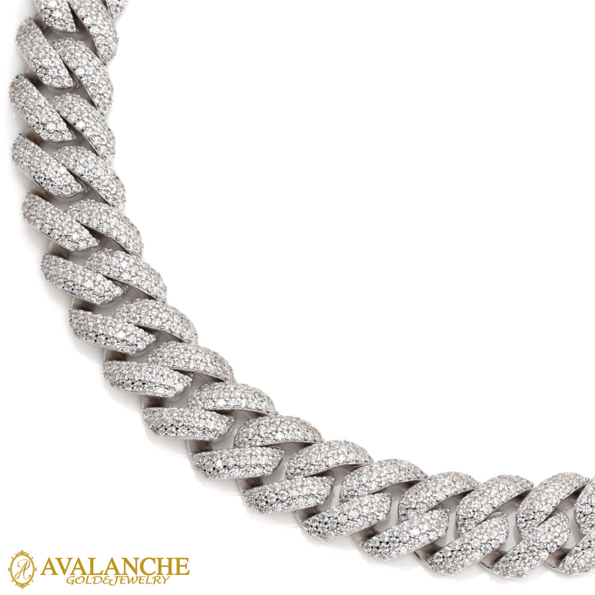 シルバー マイアミネックレス 幅10.5mm 50cm AXY0214-10mm