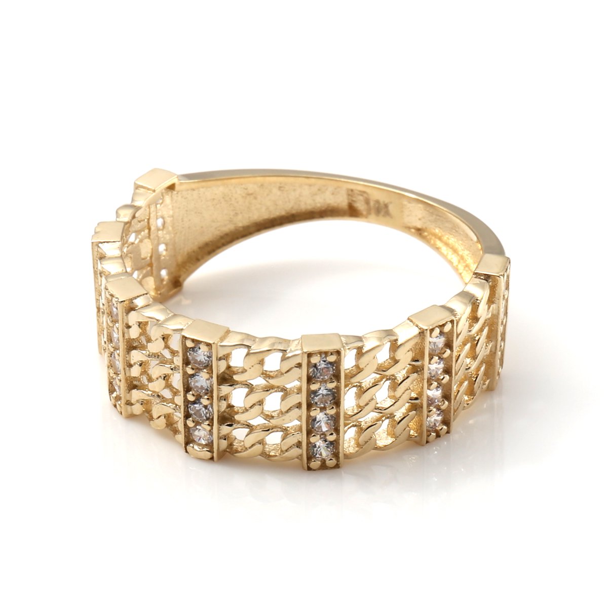 10K イエローゴールド リング 9号-14号 P03R-2917