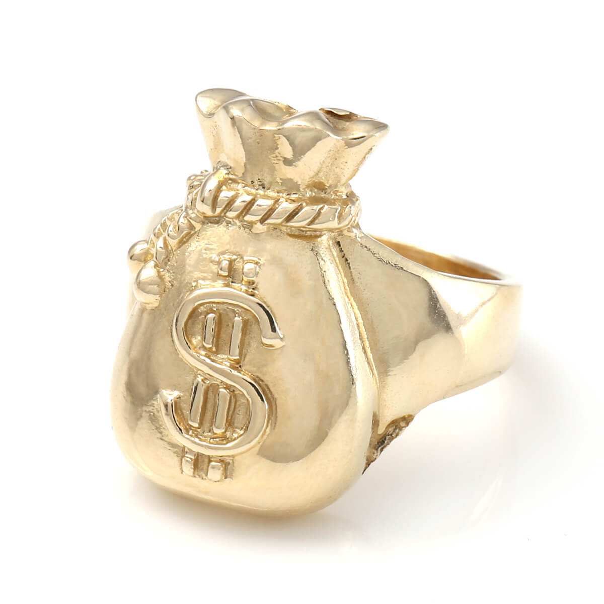 10K イエローゴールド リング 15号-16号 AR-129