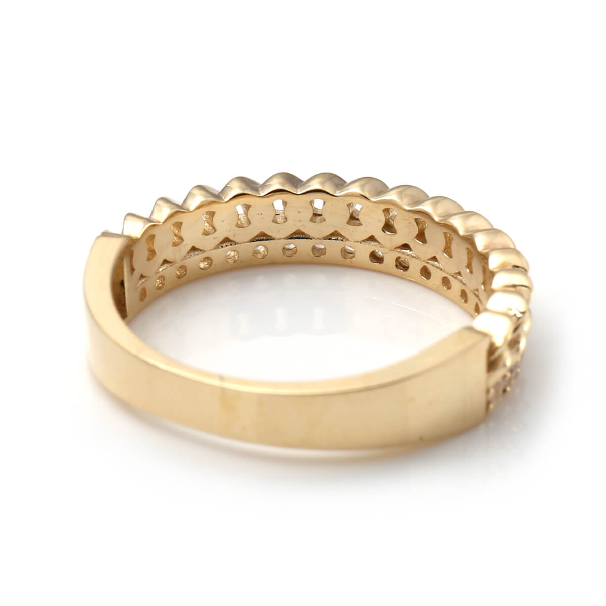 10K イエローゴールド リング 8号-17号 P53R-419