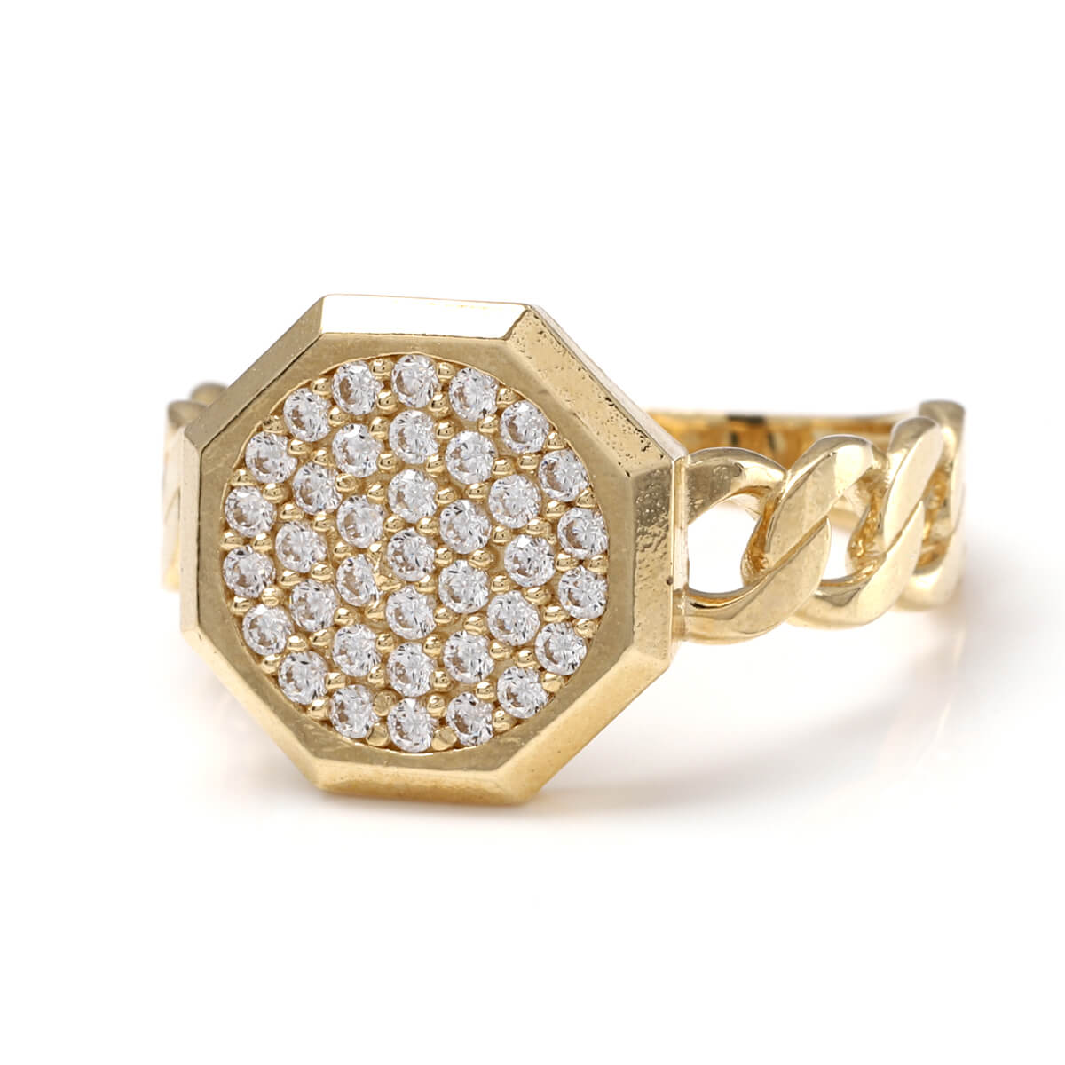 10K イエローゴールド リング 13号 DR-271