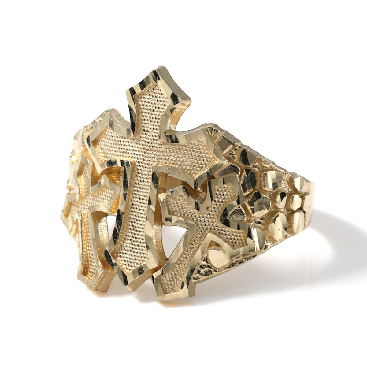 10K イエローゴールド リング 18号 ASKMP-2508-R08