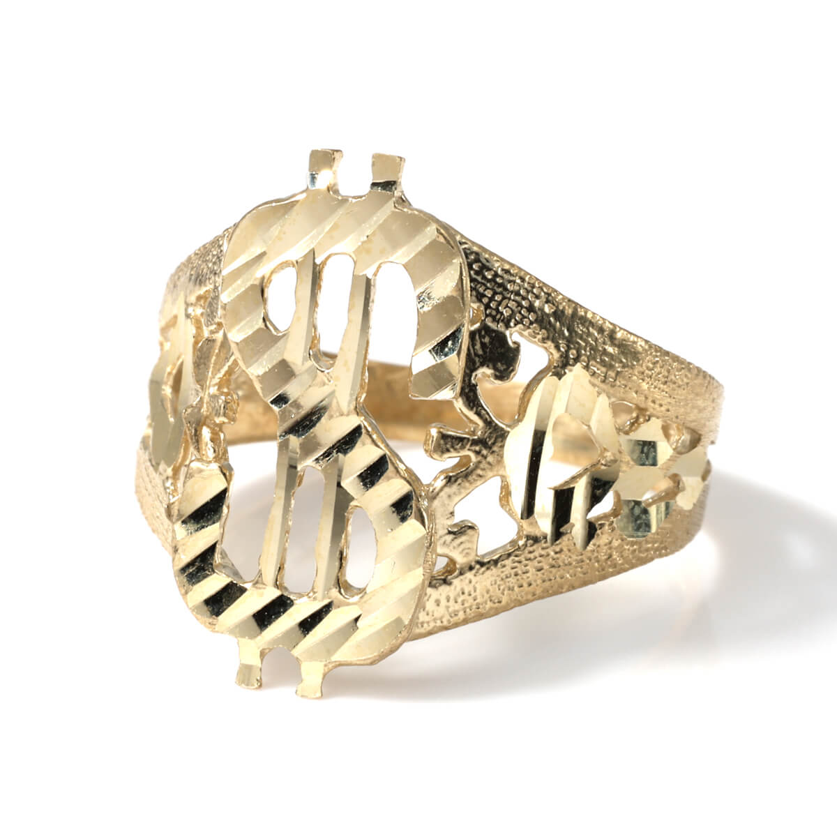 10K イエローゴールド リング 15号 ASKMP-2506-05