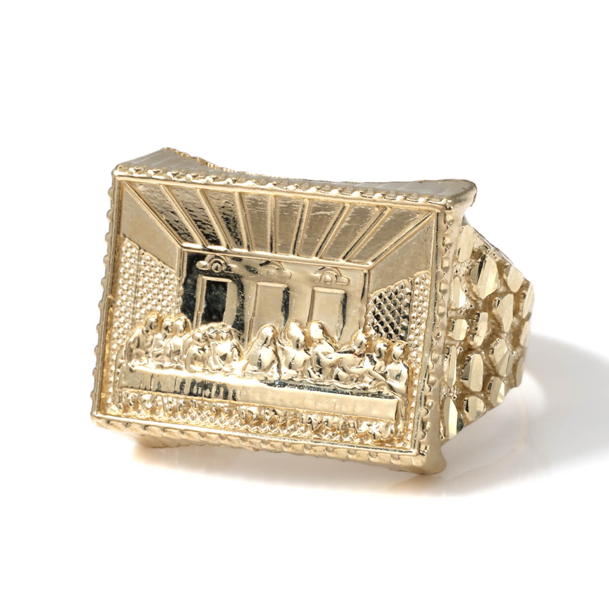 10K イエローゴールド リング 20号 ASKMP-2506-02