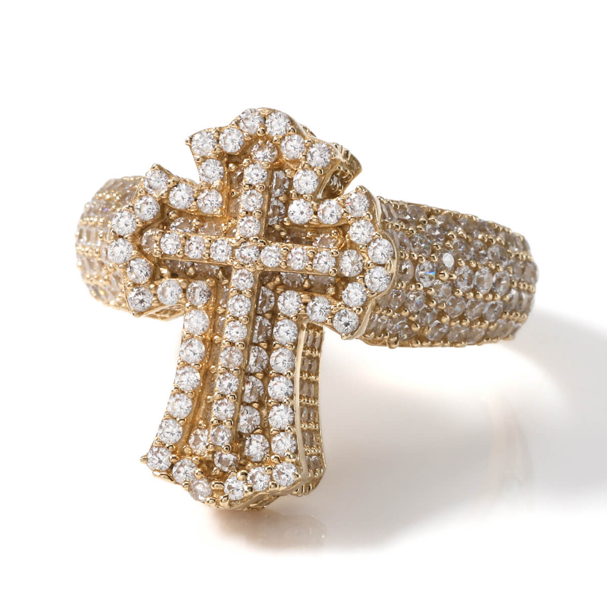 10K イエローゴールド リング 19号 AMR-026WHT